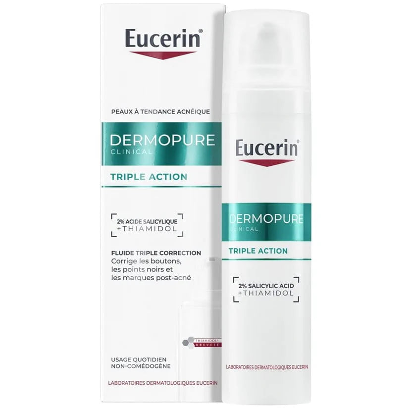 Eucerin DERMOPURE CLINICAL TRIPLE ACTION Peau grasse à tendance acnéique