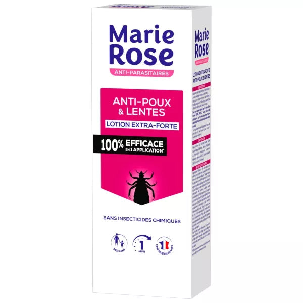 MARIE ROSE Lotion extra-forte anti-poux et lentes 100% efficace en 1 application dès 3 ans 100 ml