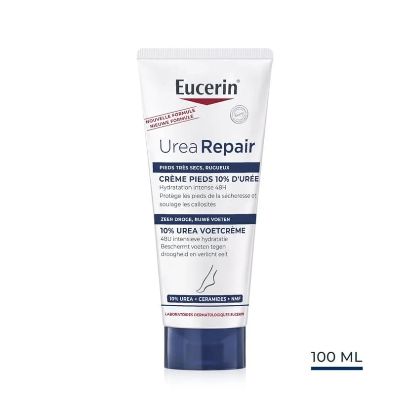 EUCERIN UreaRepair Crème Pieds 10% d'Urée   Pieds très secs   LOT DE 2 * 100ml