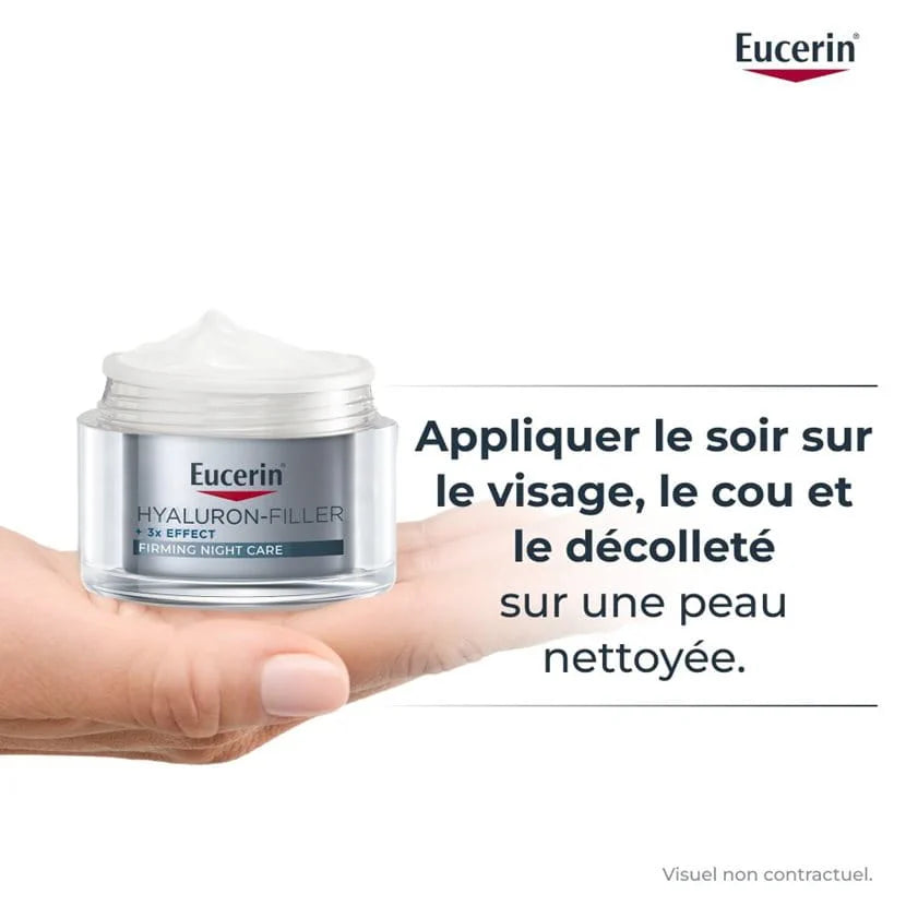 Eucerin  Hyaluron-Filler +3x EFFECT Soin de Nuit Raffermissant Tous types de peaux 50 ml