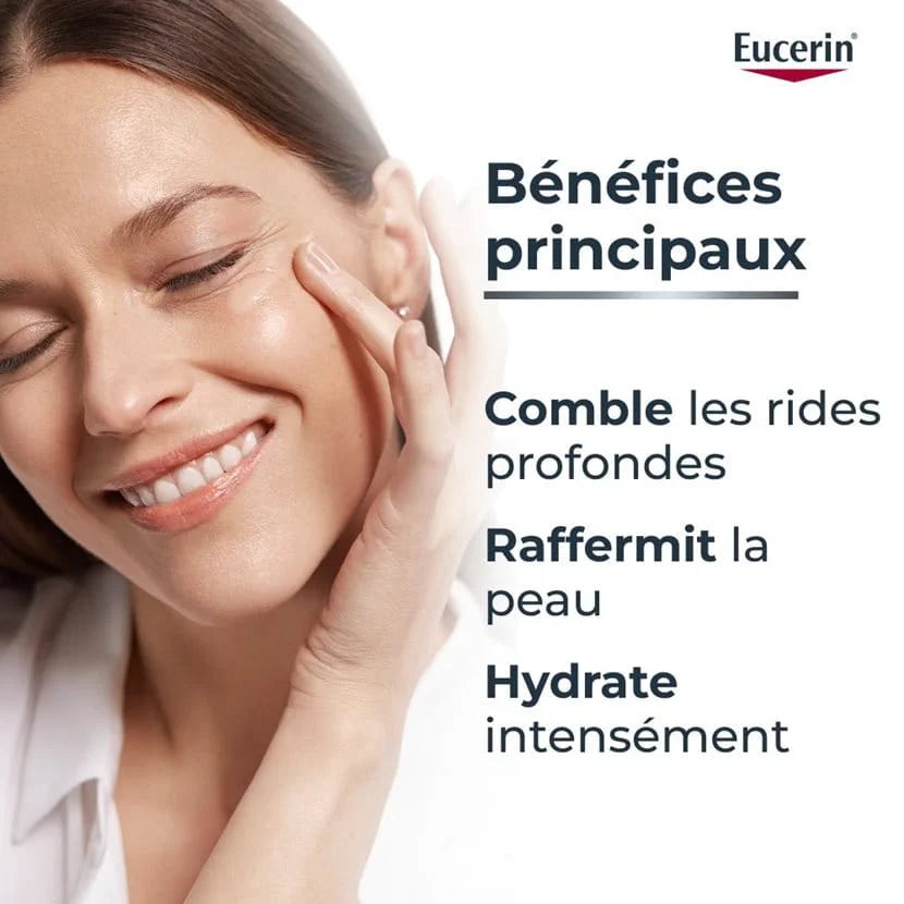 Eucerin Hyaluron-Filler + 3x Effect Soin De Jour IP15 Peau Normale À Mixte Flacon-Pompe 50ml