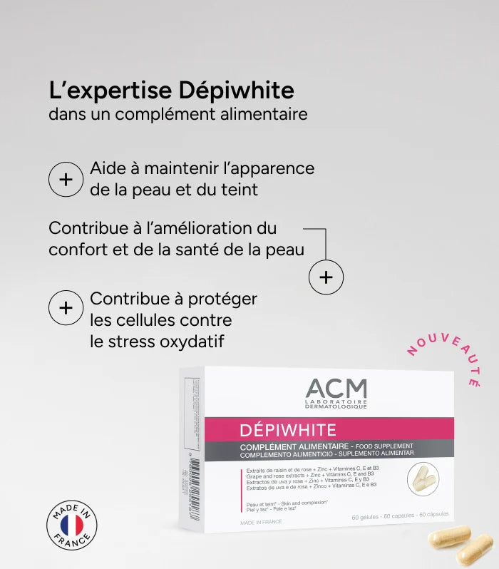 ACM Dépiwhite Complément Alimentaire Soins anti-taches, Hyperpigmentation
