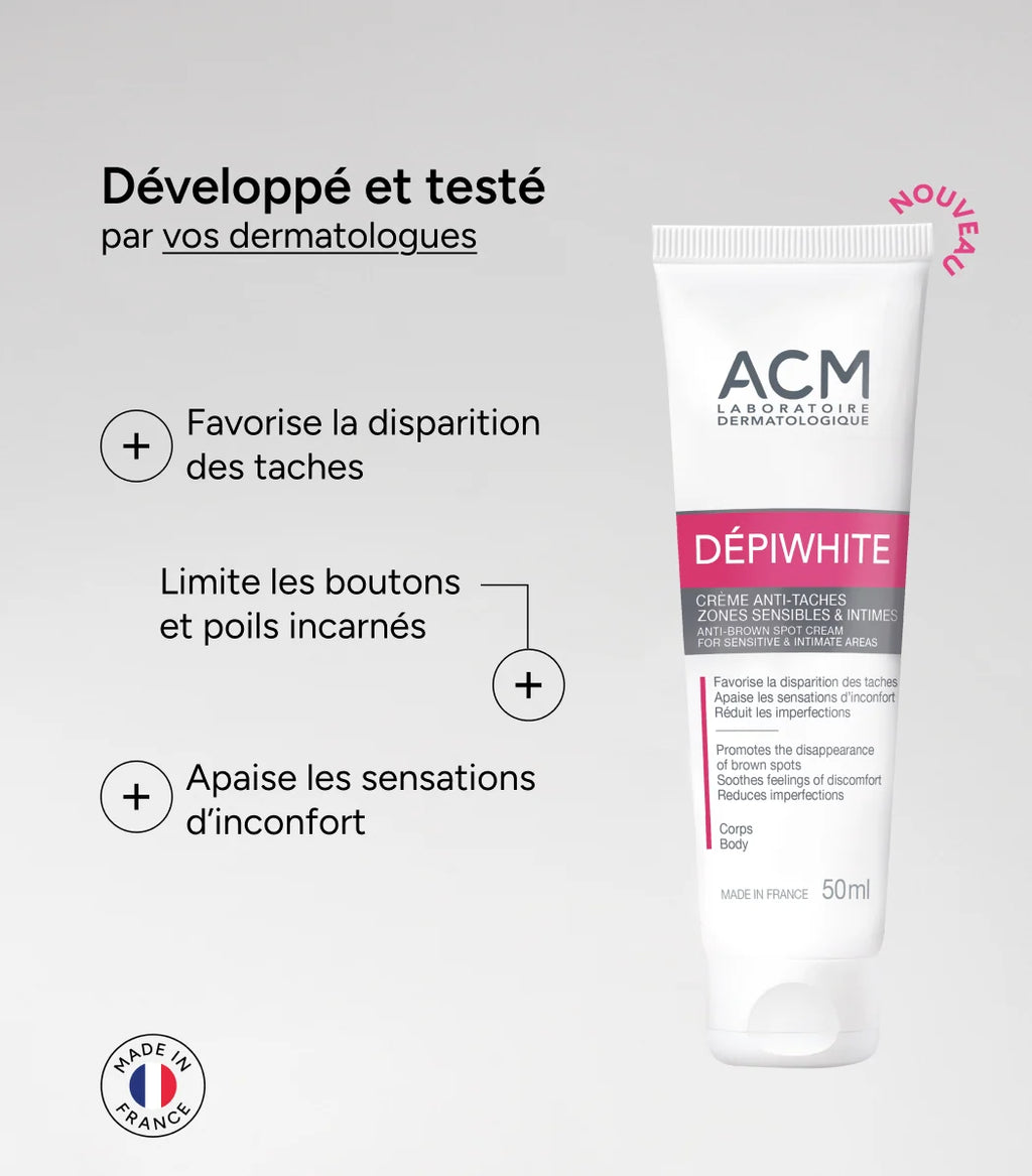 ACM Dépiwhite Crème Anti-taches Zones Sensibles & Intimes 50 ml