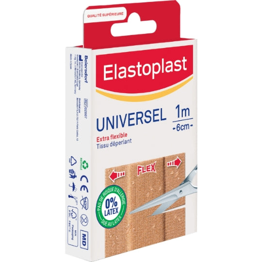 ELASTOPLAST Pansements Universel extra Flexible 1m×6cm