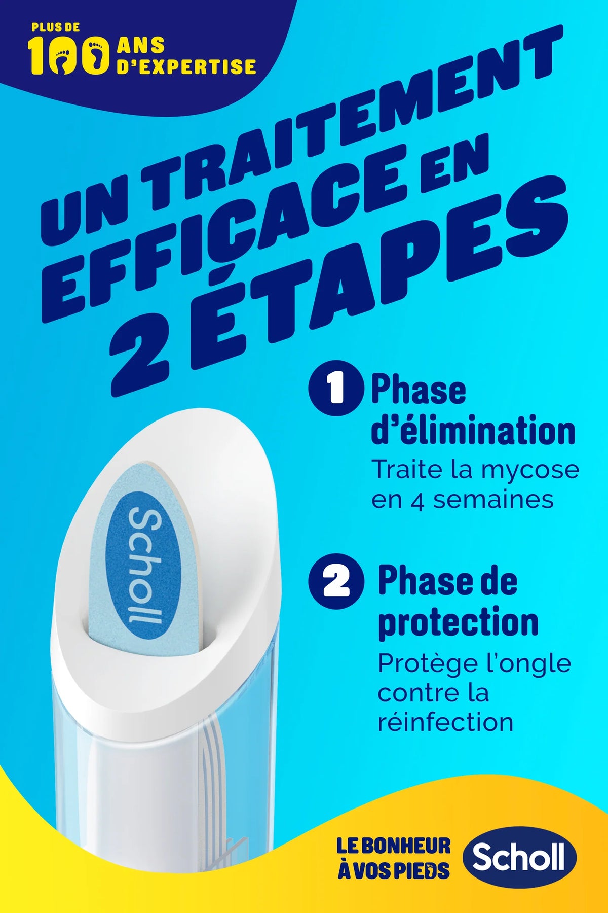 Dr Scholl's Solution 2 en 1 Mycose Des Ongles