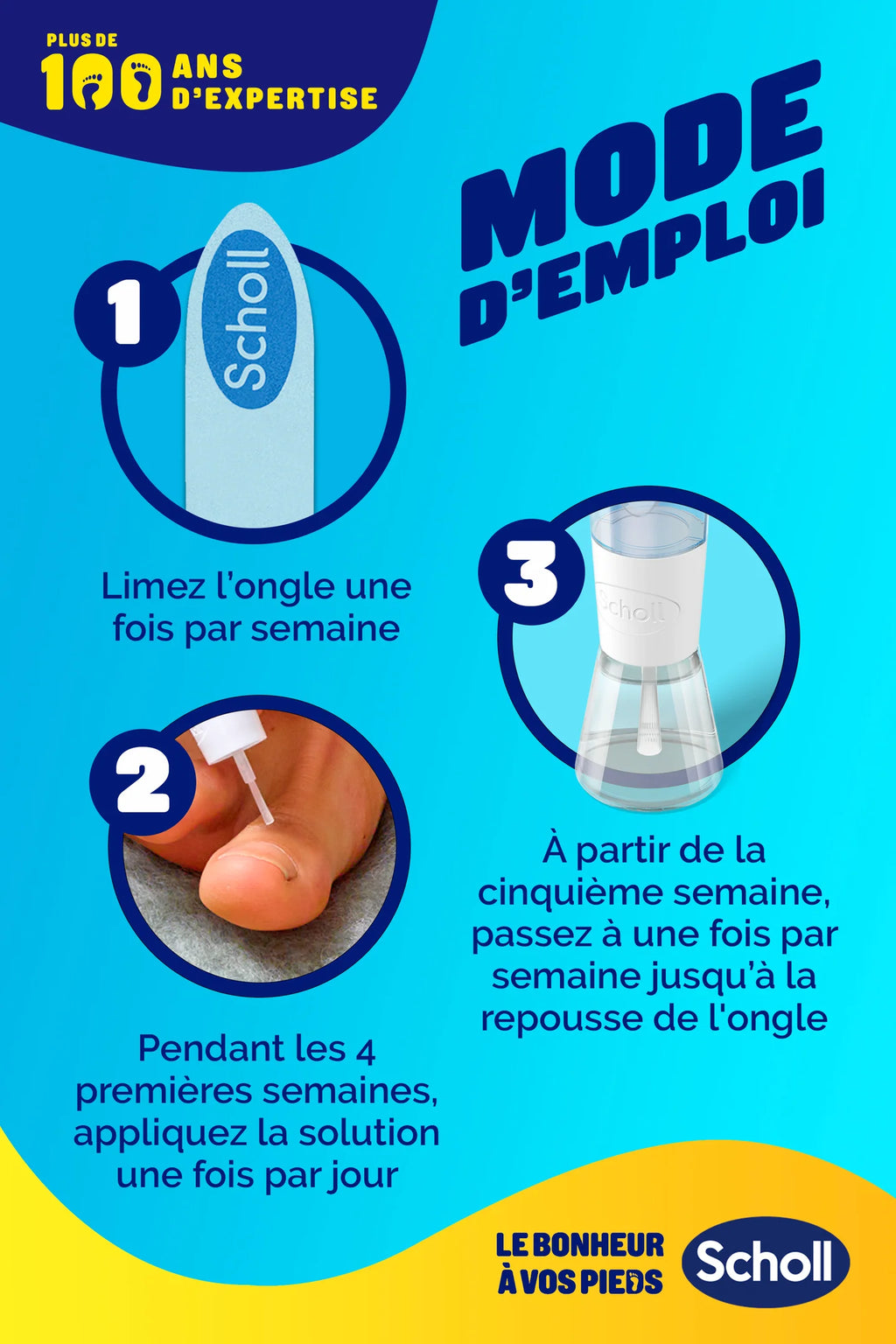 Dr Scholl's Solution 2 en 1 Mycose Des Ongles