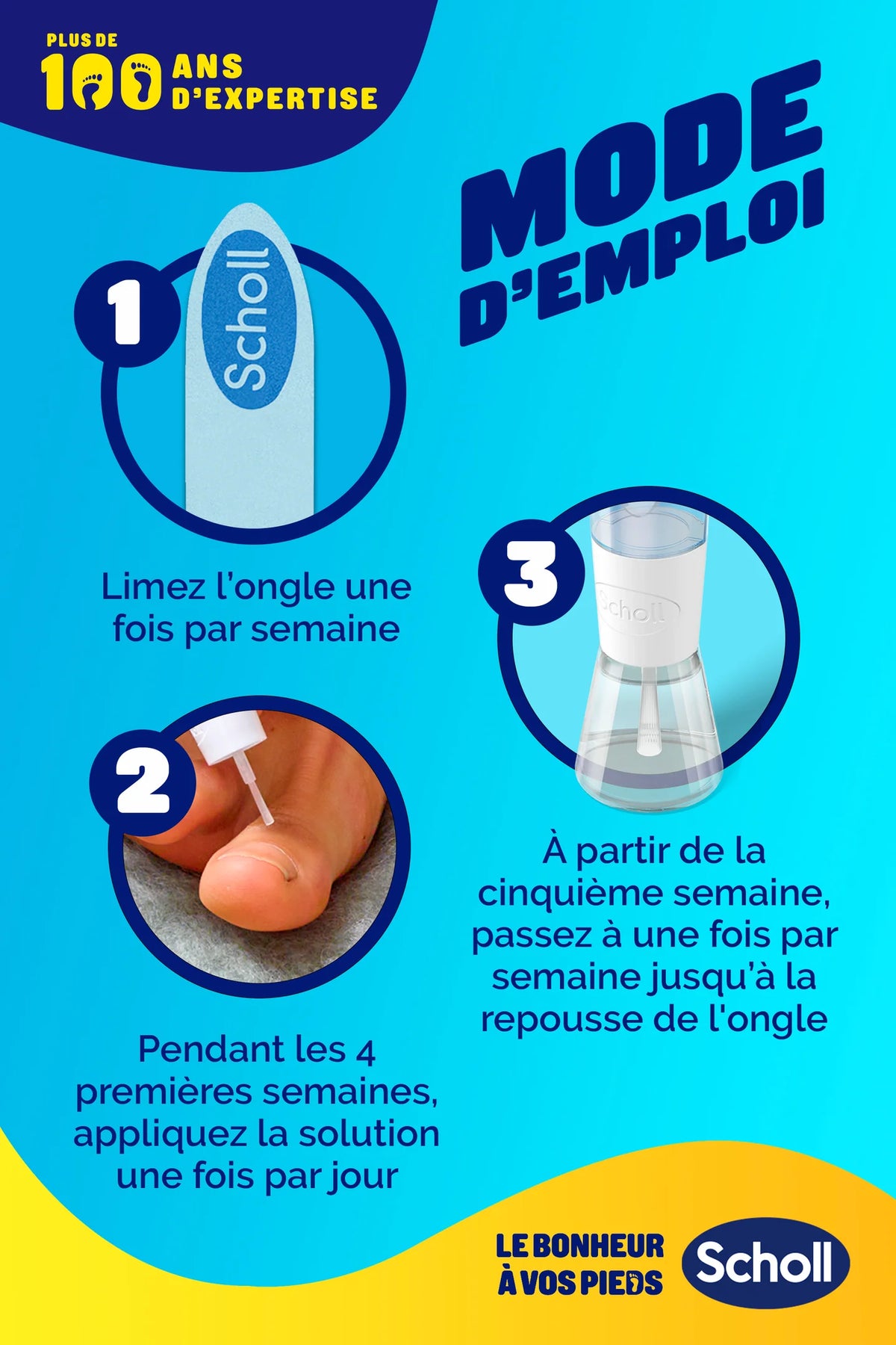 Dr Scholl's Solution 2 en 1 Mycose Des Ongles