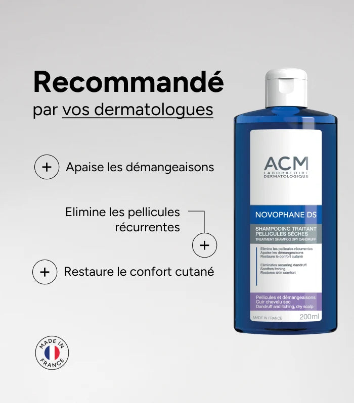 ACM Novophane DS Shampooing Traitant - Pellicules Sèches 200 ml