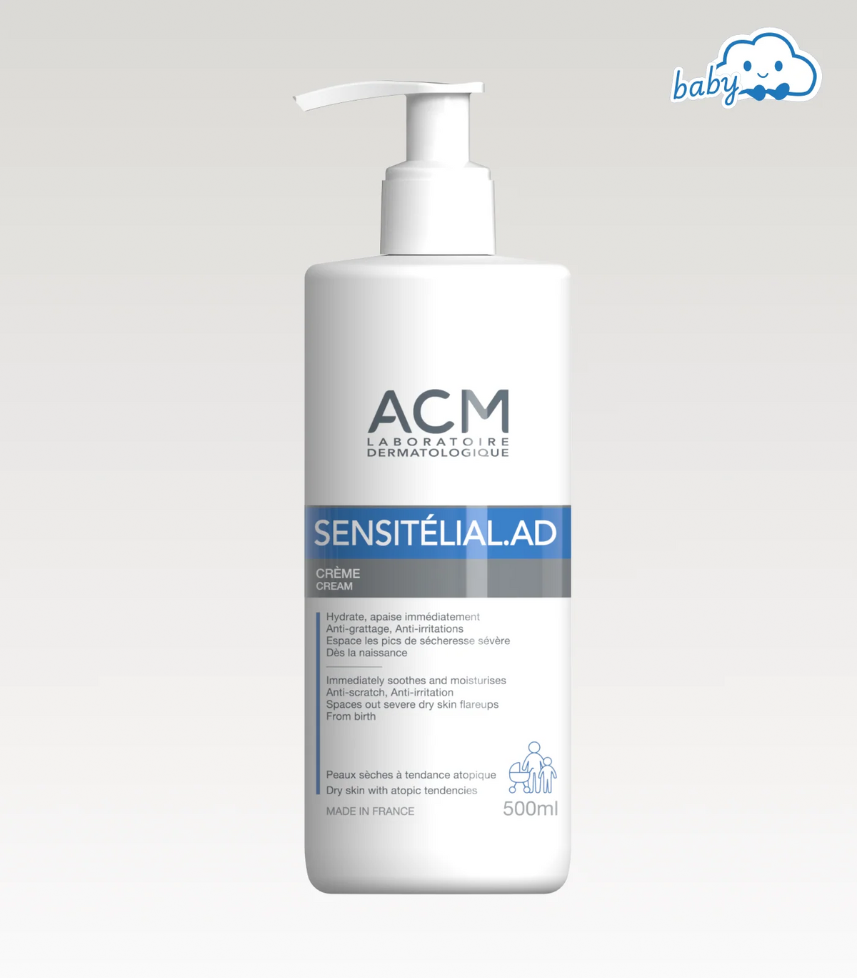 ACM Sensitélial.AD Crème 500 ml