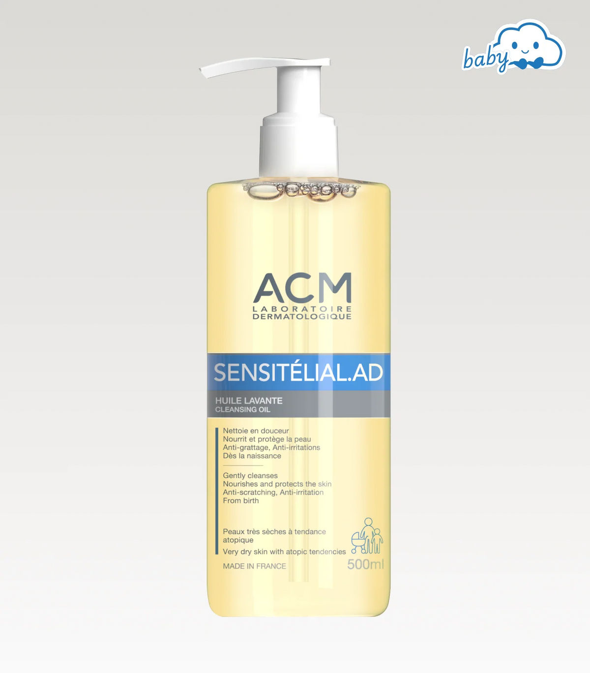 ACM Sensitélial.AD Huile Lavante 500 ml