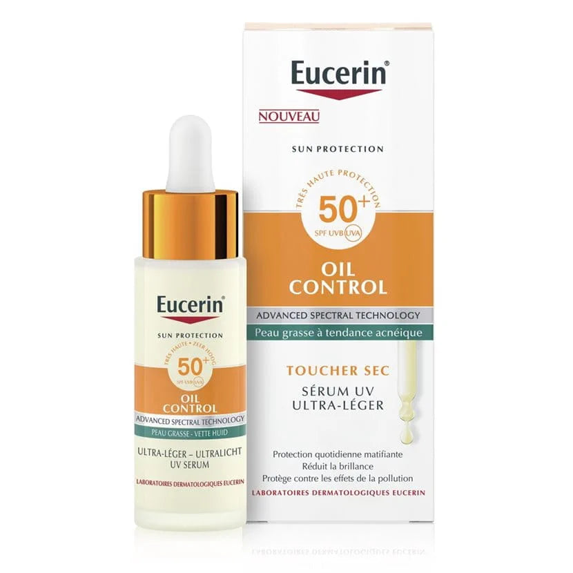 Eucerin Sérum Oil Control Ultra-léger SPF 50+   30 ml Peau grasse à tendance acnéique