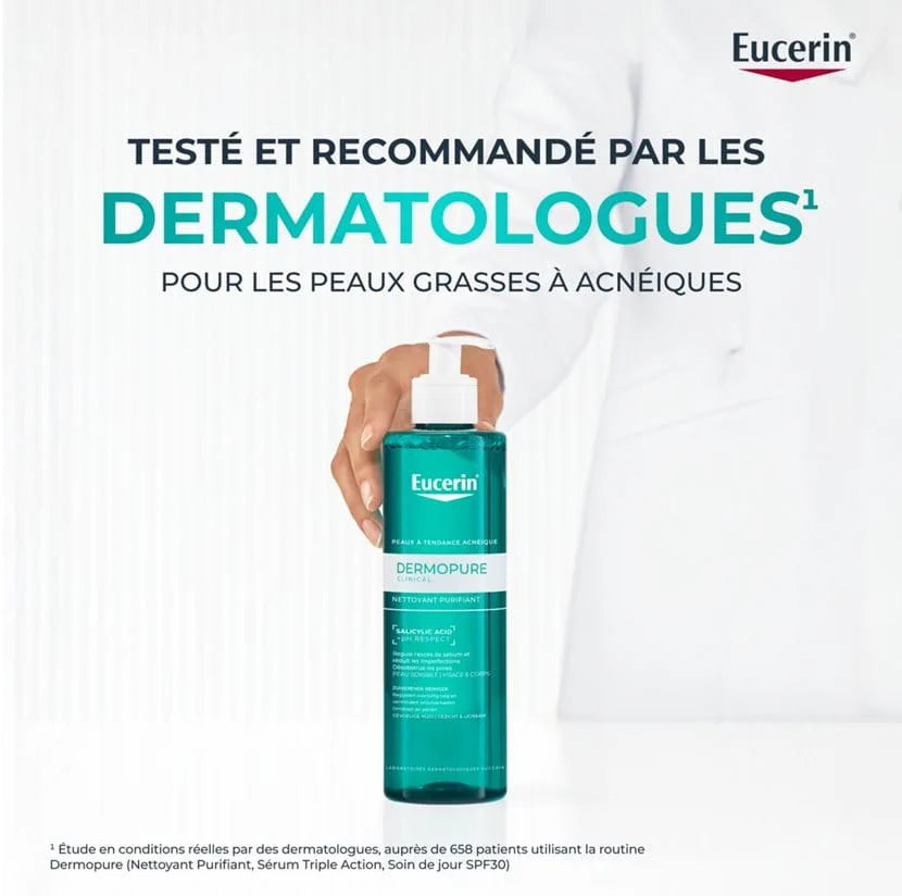 Eucerin DermoPure Clinical Nettoyant Purifiant Flacon Pompe 400ml