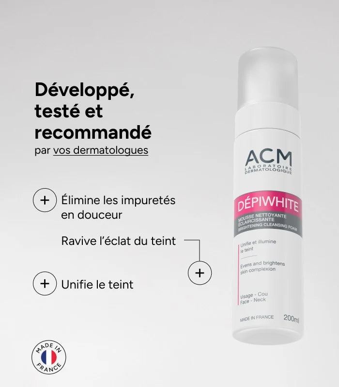 ACM Dépiwhite Mousse Nettoyante Eclaircissante 200 ml