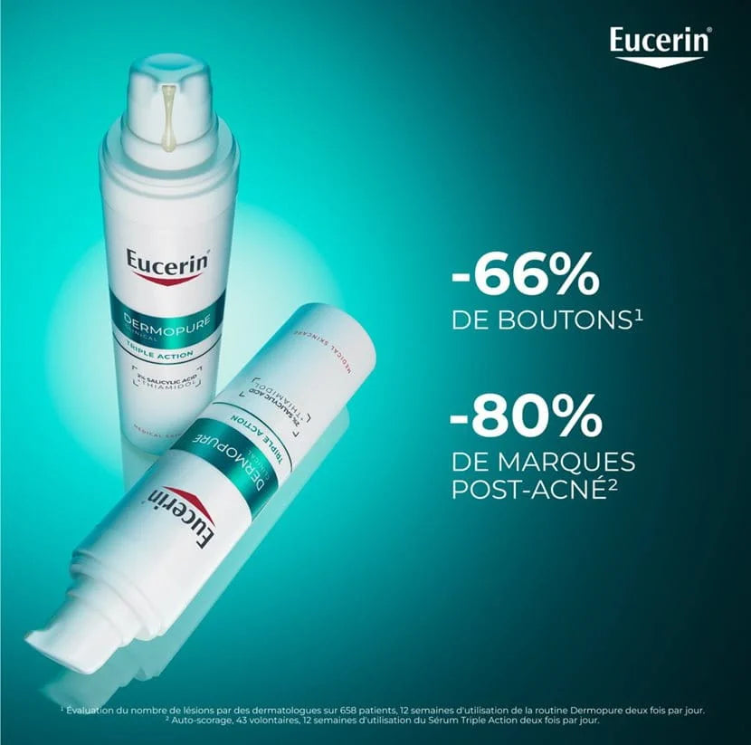 Eucerin DERMOPURE CLINICAL TRIPLE ACTION Peau grasse à tendance acnéique
