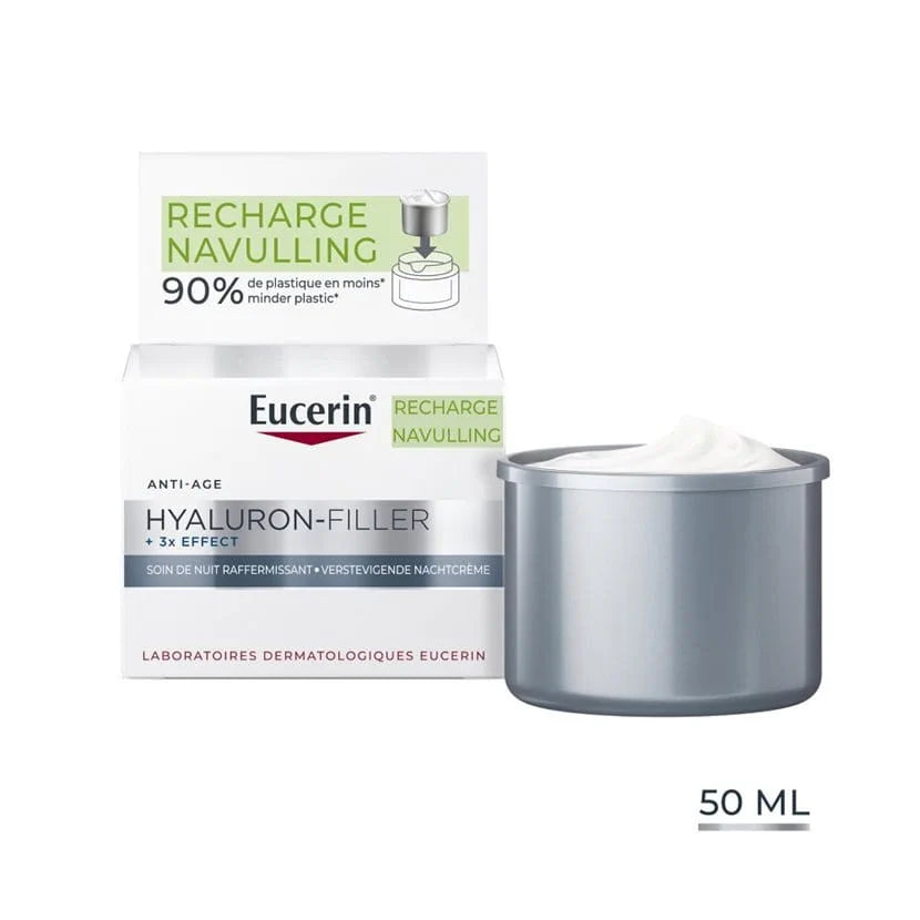 RECHARGE Eucerin Hyaluron Filler + 3x Effect Soin de Nuit Raffermissant