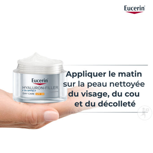 Eucerin Hyaluron-Filler + 3x Effect Soin De Jour Anti-Âge IP30 Pot 50ml