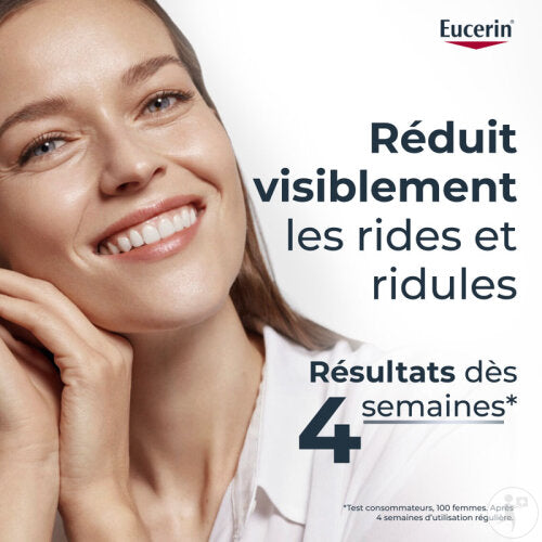 Eucerin Hyaluron-Filler + 3x Effect Soin De Jour IP15 Anti-Âge Peaux Sèches Pot 50ml