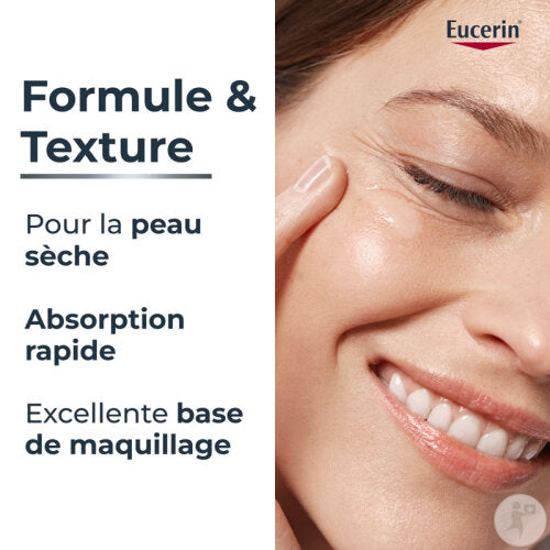 Eucerin Hyaluron-Filler + 3x Effect Soin De Jour IP15 Anti-Âge Peaux Sèches Pot 50ml