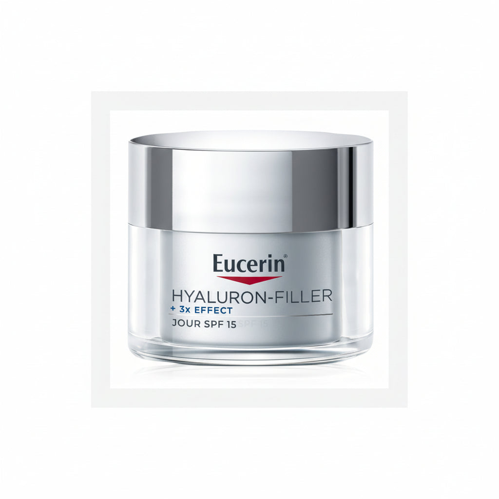 Eucerin Hyaluron-Filler + 3x Effect Soin De Jour IP15 Anti-Âge Peaux Sèches Pot 50ml