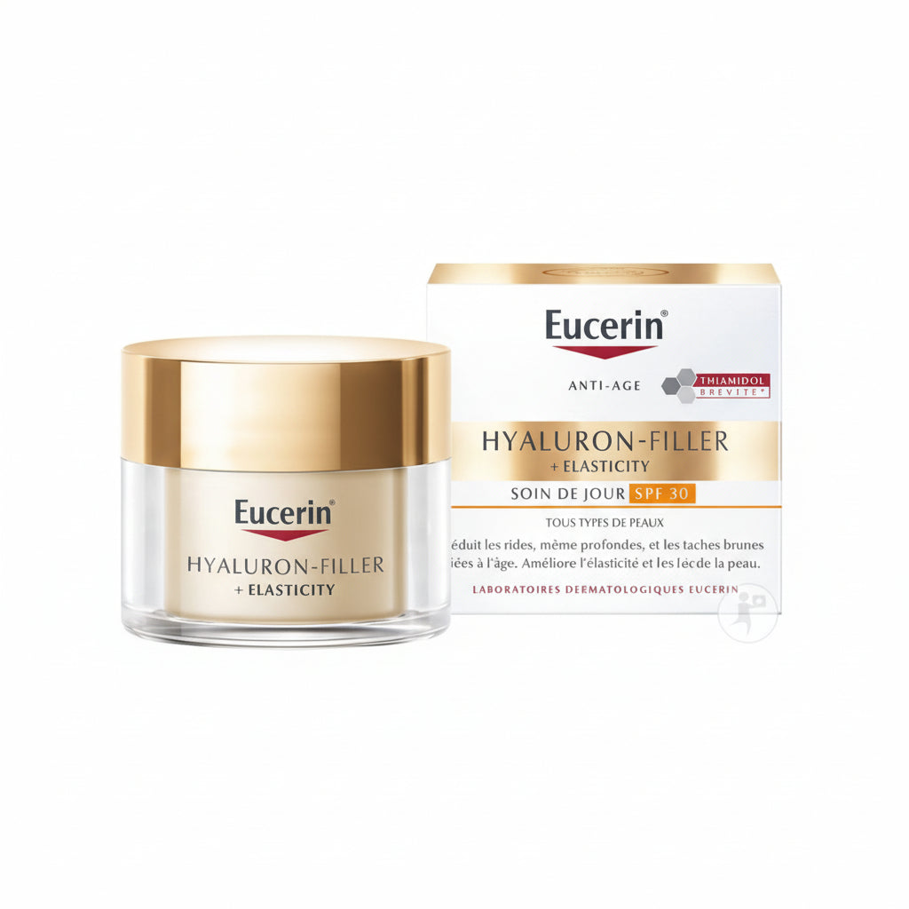 Eucerin Hyaluron Filler + Elasticity Soin De Jour IP30 Anti-Âge Tous Types De Peaux Pot 50ml
