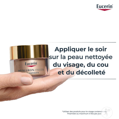 Eucerin Hyaluron-Filler + Elasticity Soin De Nuit Anti-Âge Toutes Peaux Pot 50ml