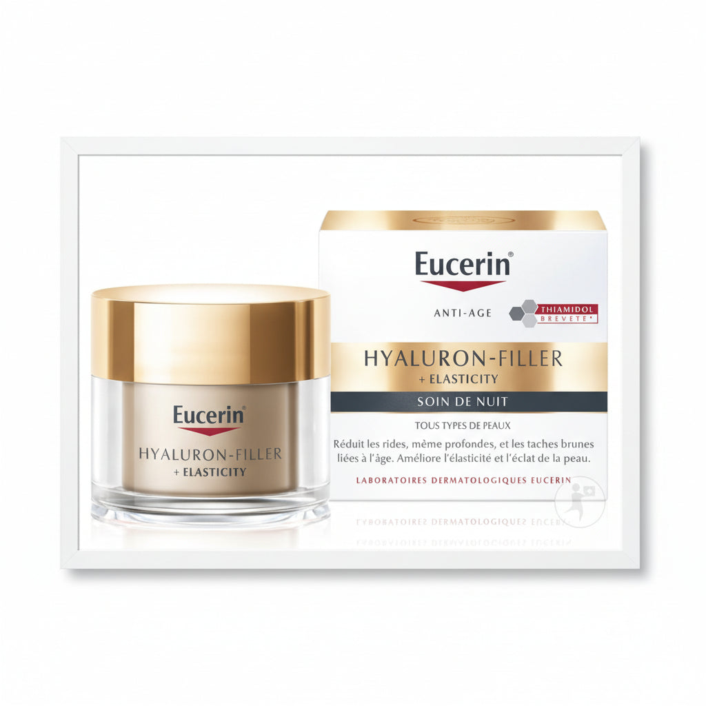 Eucerin Hyaluron-Filler + Elasticity Soin De Nuit Anti-Âge Toutes Peaux Pot 50ml