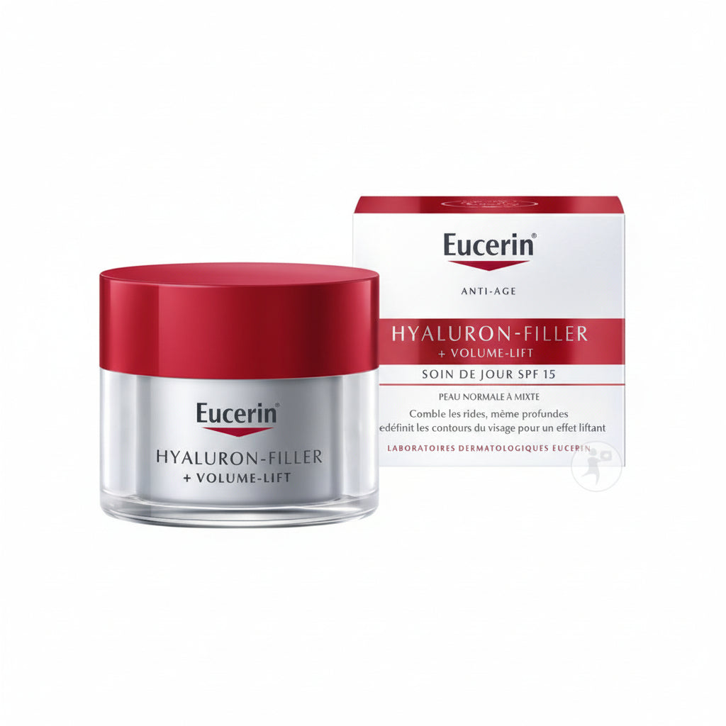 Eucerin Hyaluron-Filler + Volume-Lift Soin De Jour IP15 Peau Normale À Mixte Pot 50ml