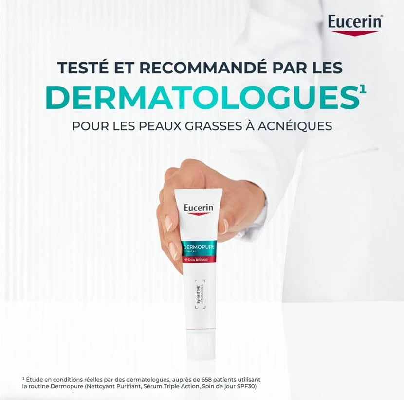 EUCERIN DERMOPURE CLINICAL HYDRA REPAIR CRÈME APAISANTE 40 ml