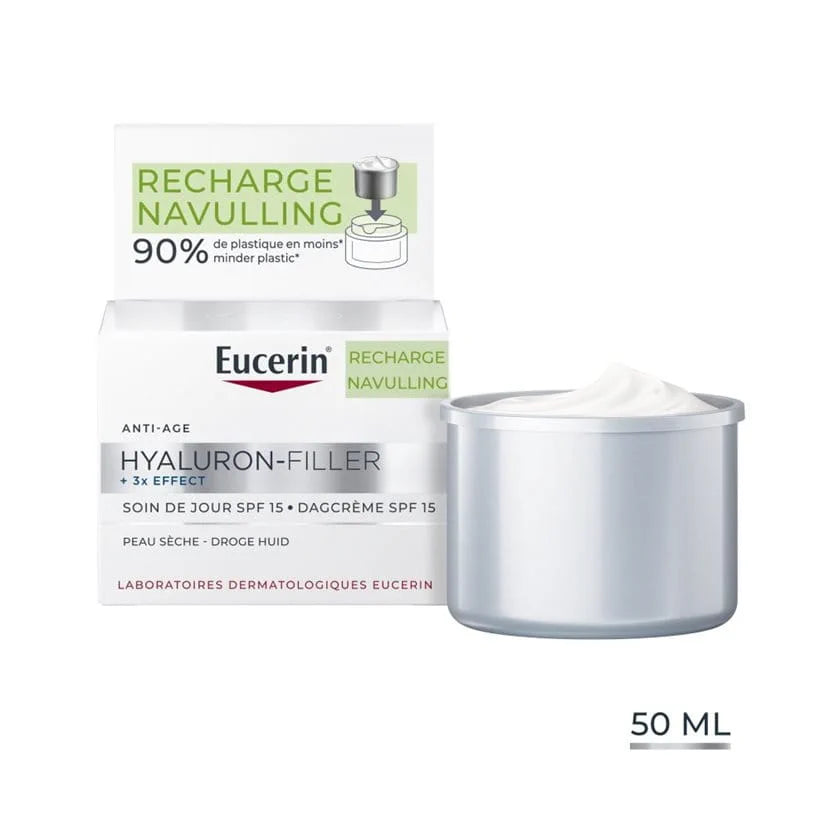 EUCERIN HYALURON-FILLER +3x EFFECT Recharge Soin de Jour Peau Sèche SPF 15