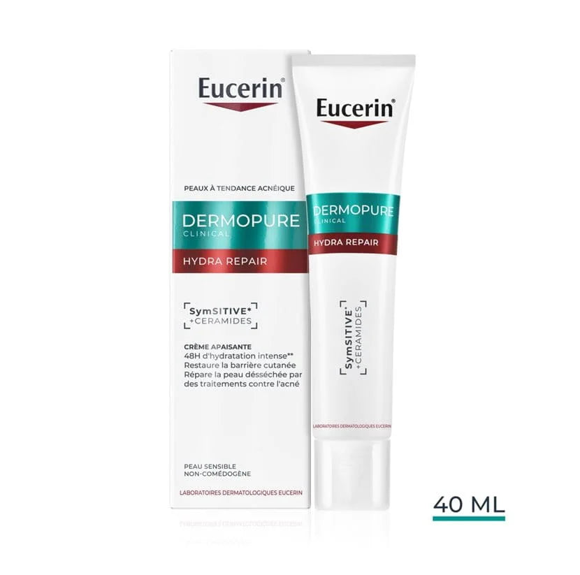 EUCERIN DERMOPURE CLINICAL HYDRA REPAIR CRÈME APAISANTE 40 ml