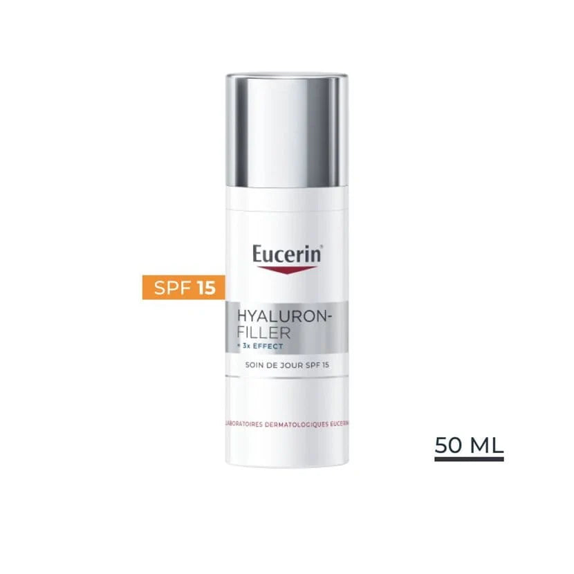 Eucerin Hyaluron-Filler + 3x Effect Soin De Jour IP15 Peau Normale À Mixte Flacon-Pompe 50ml
